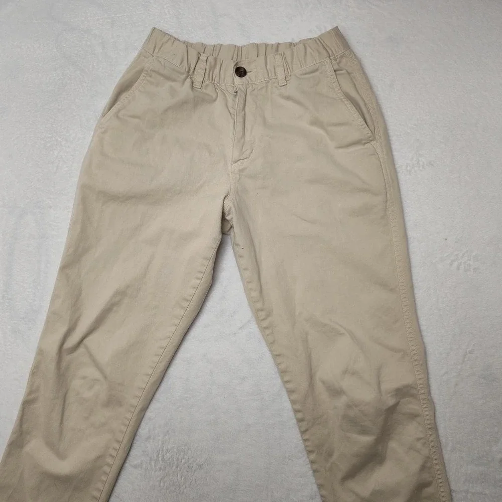 Bearbottom‎ Pants Mens 30x28 Beige Jogger Elastic Waist Cuffed Stretch Casual